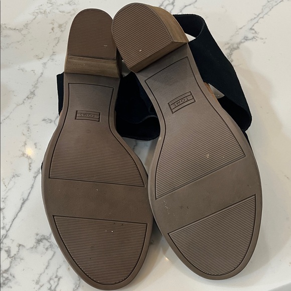 TOMS Women's Black Majorca Cutout Sandal Size 11 - Picture 5 of 6